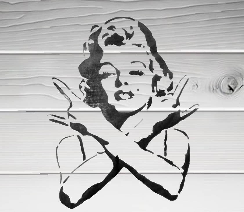 Marilyn Monroe Rock On Hand Sign Vinyl Decal – Retro Rebel Aesthetic