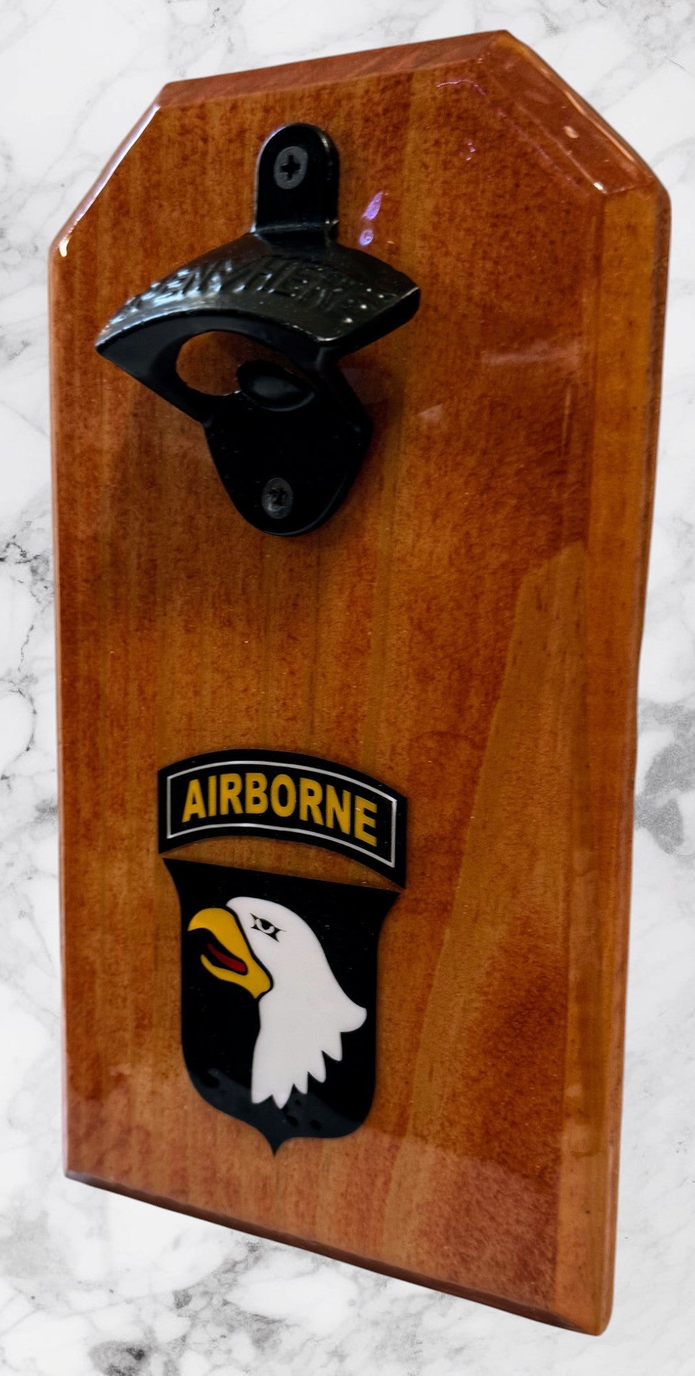 Screaming Eagles Wooden Opener