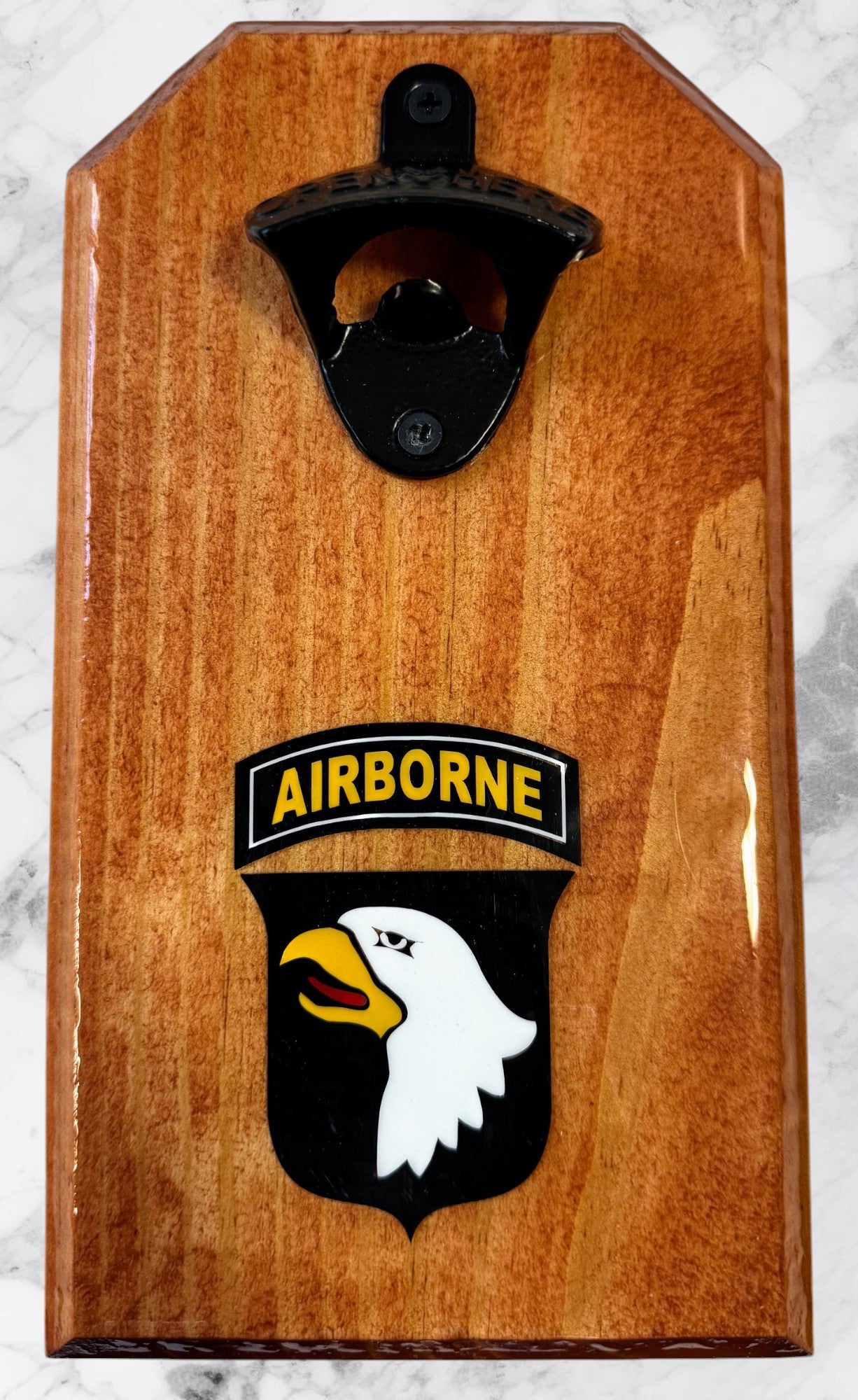 Screaming Eagles Wooden Opener