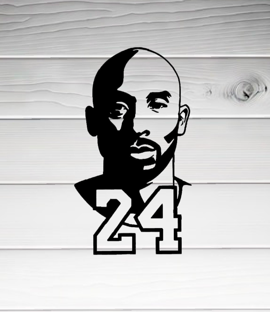 Kobe Bryant Vinyl Decal – Tribute to a Basketball Legend