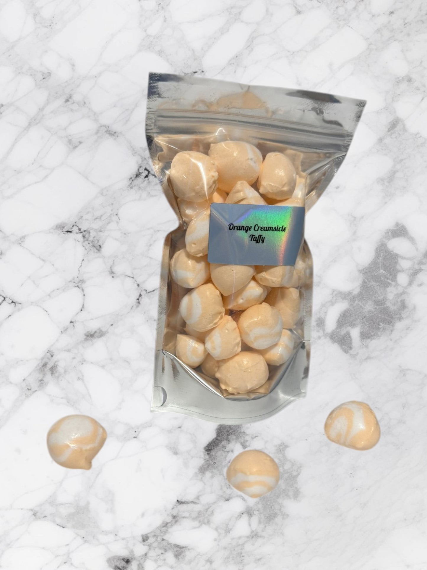Freeze-Dried Orange Creamsicle Taffy – Crunchy Citrus & Vanilla Treat