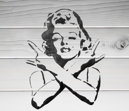D7 Marilyn Monroe Rock On Hand Sign Vinyl Decal – Retro Rebel Aesthetic