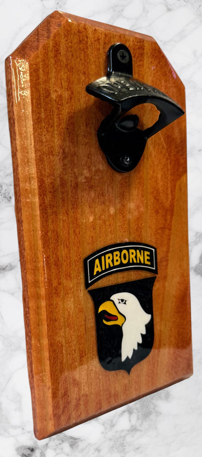 Screaming Eagles Wooden Opener