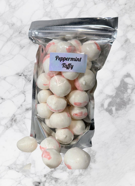 Freeze-Dried Peppermint Taffy