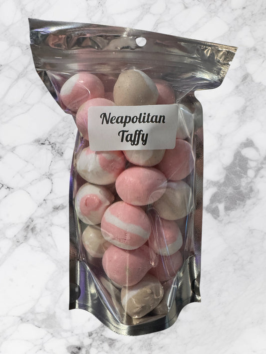 T9 Neapolitan Taffy – Freeze-Dried Strawberry, Vanilla & Chocolate Delight