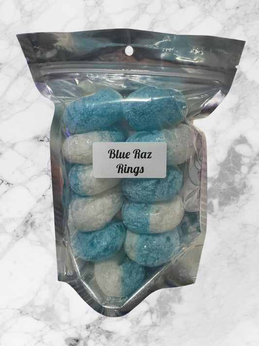 C10 Blue Raz Rings – Freeze-Dried Blue Raspberry Candy Delight